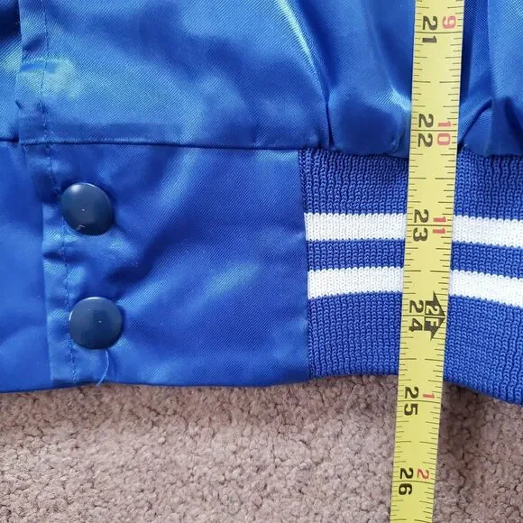 Vintage 90s Wyoming Elk Club 1990 Size S-M Mens Lightweight Royal Blue Jacket - Picture 8 of 9